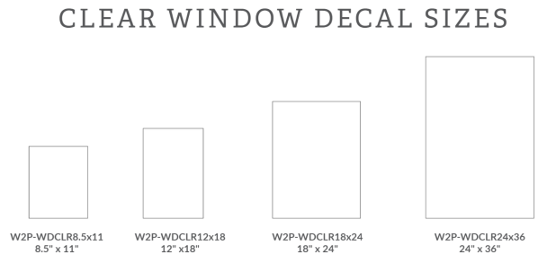 Clear window decal preview
