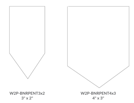Durable pennant banner preview