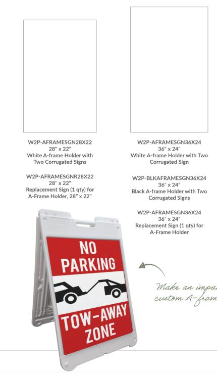 Indoor outdoor A-Frame sign preview