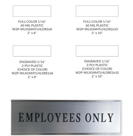 Office wall sign holder preview