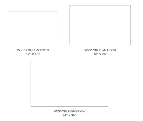 Plastic yard sign preview