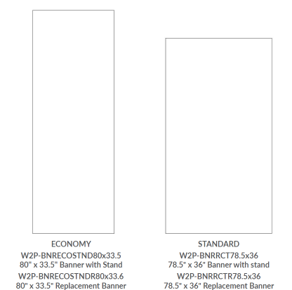 Retractable banner preview