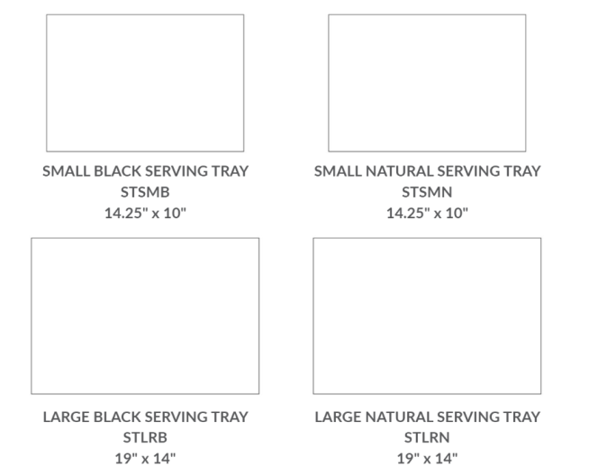 Serving trays preview