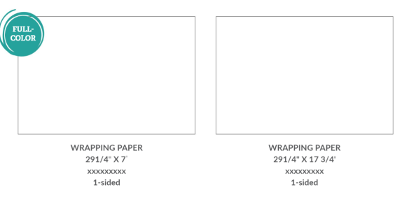 Standard roll wrapping paper preview