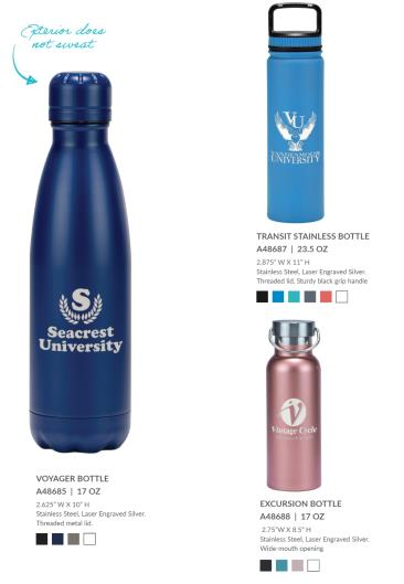 Water bottle preview